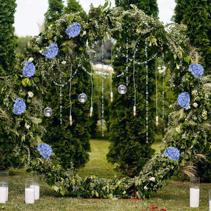 35Pcs Royal Blue Hydrangea Artificial Flowers with Stems,Realistic Silk Hydrangeas Fake Flowers for Wedding Centerpieces Bouquets DIY Floral Decor Baby Shower,Arch,Home,Party Decoration