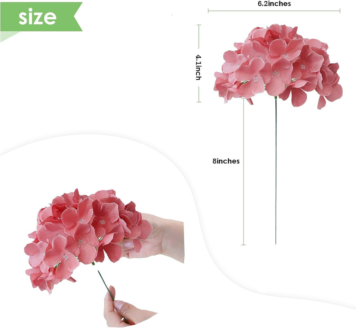 35Pcs Royal Blue Hydrangea Artificial Flowers with Stems,Realistic Silk Hydrangeas Fake Flowers for Wedding Centerpieces Bouquets DIY Floral Decor Baby Shower,Arch,Home,Party Decoration