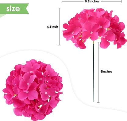 35Pcs Royal Blue Hydrangea Artificial Flowers with Stems,Realistic Silk Hydrangeas Fake Flowers for Wedding Centerpieces Bouquets DIY Floral Decor Baby Shower,Arch,Home,Party Decoration