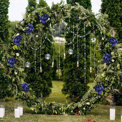 35Pcs Royal Blue Hydrangea Artificial Flowers with Stems,Realistic Silk Hydrangeas Fake Flowers for Wedding Centerpieces Bouquets DIY Floral Decor Baby Shower,Arch,Home,Party Decoration