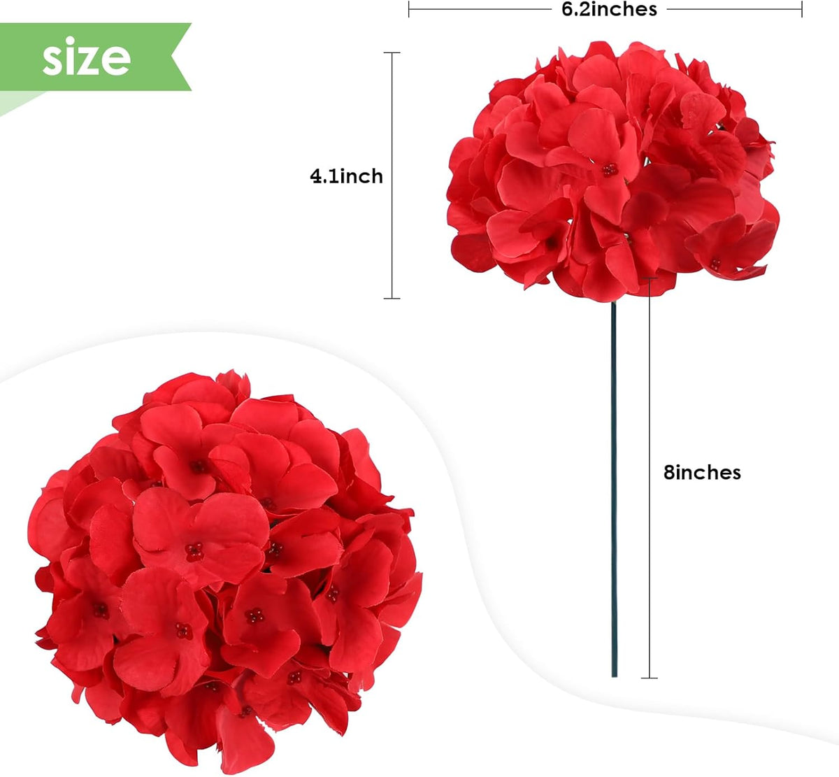 35Pcs Royal Blue Hydrangea Artificial Flowers with Stems,Realistic Silk Hydrangeas Fake Flowers for Wedding Centerpieces Bouquets DIY Floral Decor Baby Shower,Arch,Home,Party Decoration
