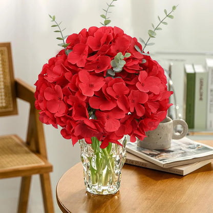 35Pcs Royal Blue Hydrangea Artificial Flowers with Stems,Realistic Silk Hydrangeas Fake Flowers for Wedding Centerpieces Bouquets DIY Floral Decor Baby Shower,Arch,Home,Party Decoration