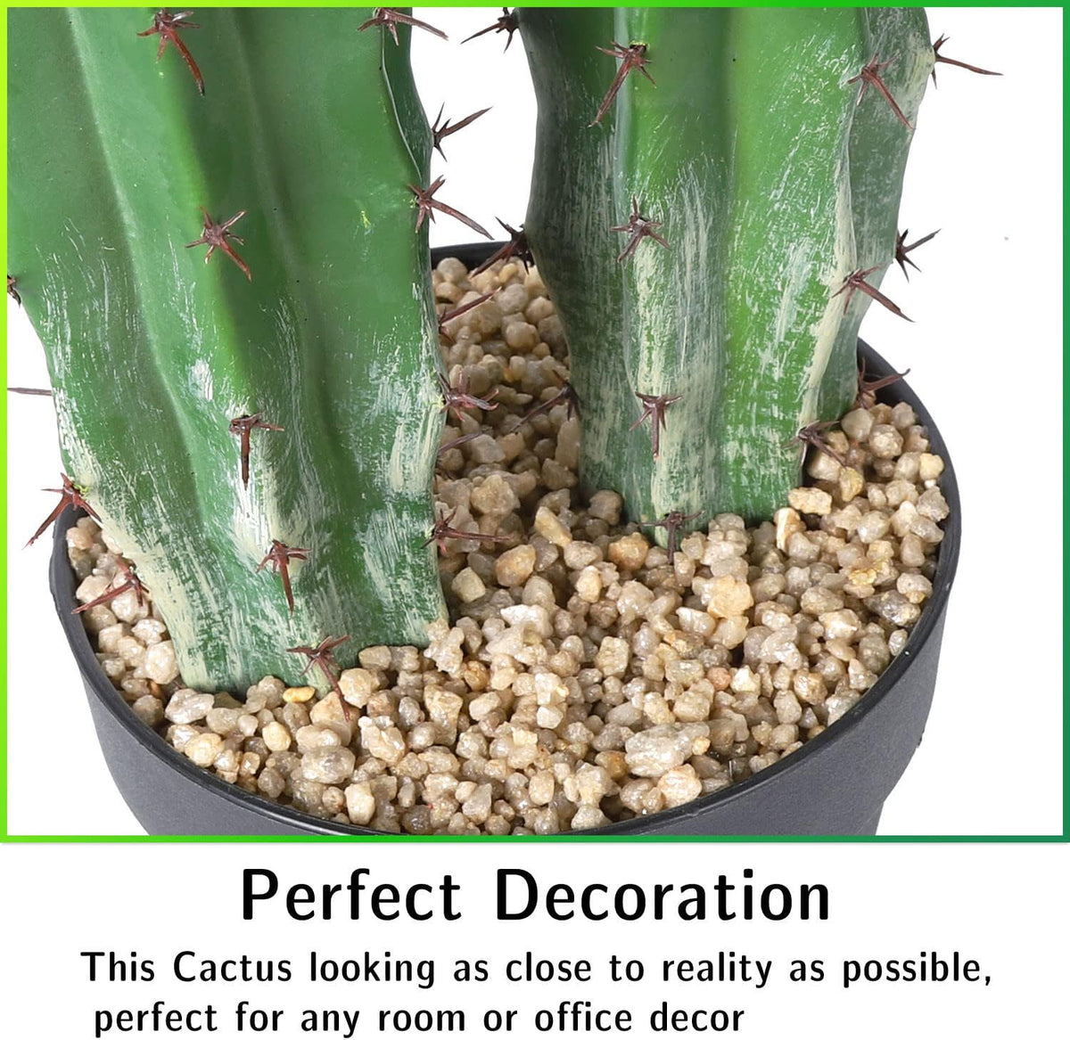 Artificial Cactus Fake Big Cactus 36 Inch Faux Cacti Plants for Home Garden Office Store Decoration