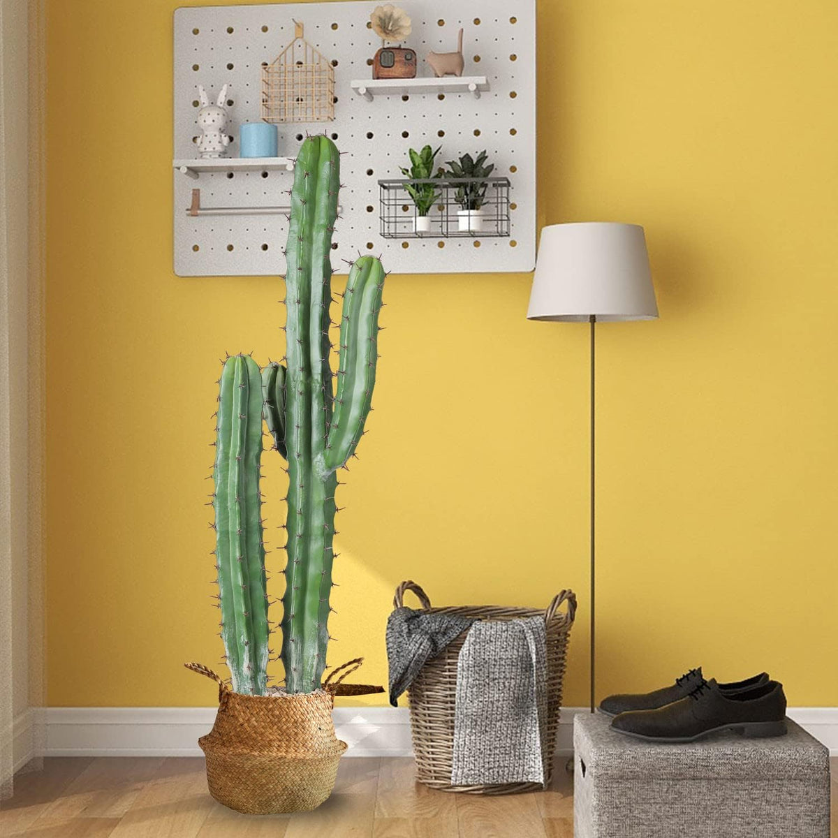 Artificial Cactus Fake Big Cactus 36 Inch Faux Cacti Plants for Home Garden Office Store Decoration