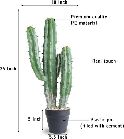 Artificial Cactus Fake Big Cactus 36 Inch Faux Cacti Plants for Home Garden Office Store Decoration