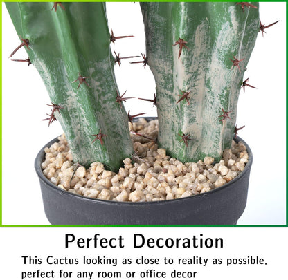Artificial Cactus Fake Big Cactus 36 Inch Faux Cacti Plants for Home Garden Office Store Decoration