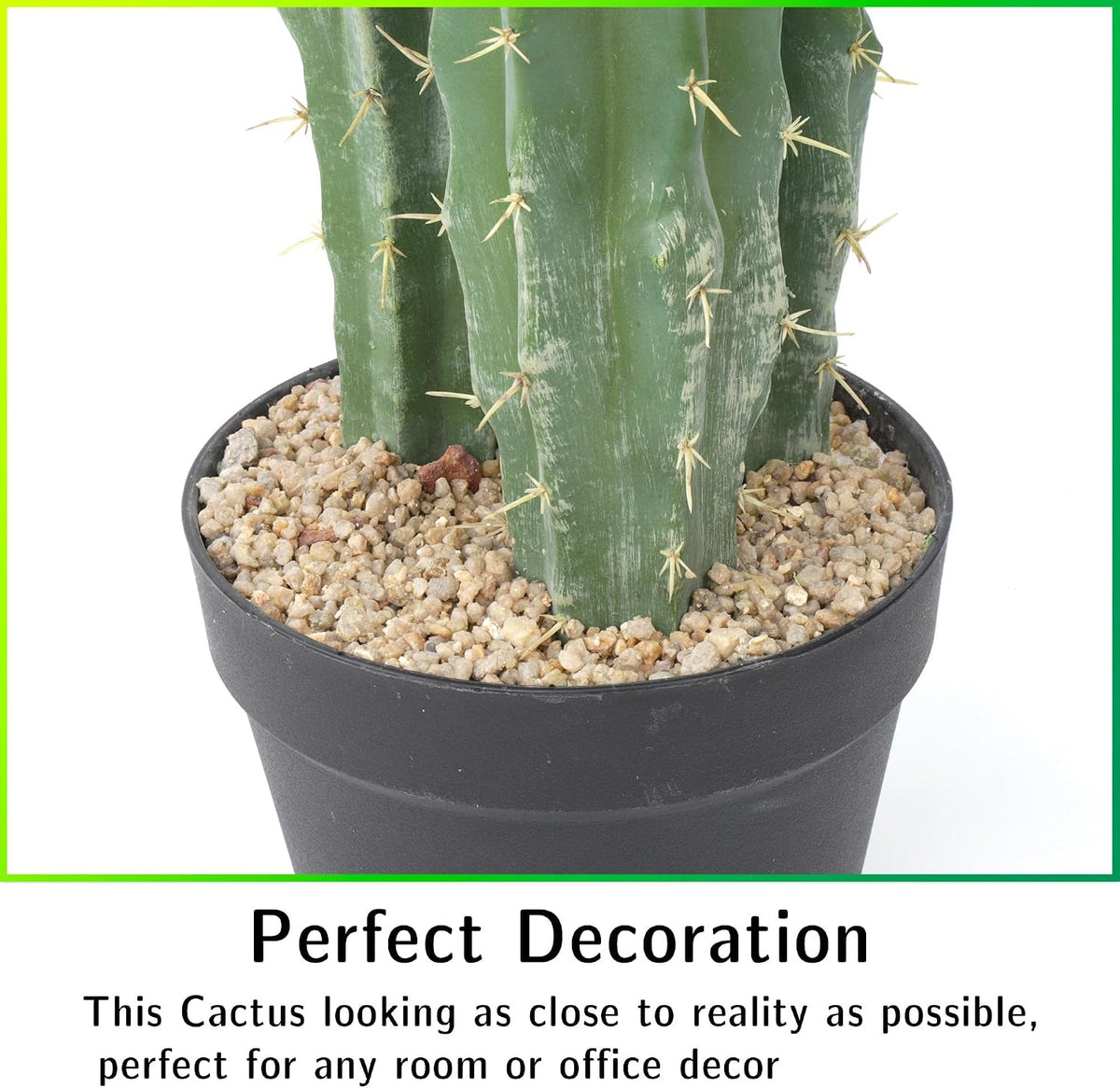 Artificial Cactus Fake Big Cactus 36 Inch Faux Cacti Plants for Home Garden Office Store Decoration