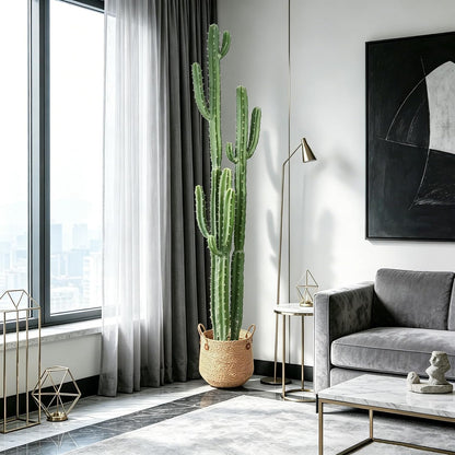 Artificial Cactus Fake Big Cactus 36 Inch Faux Cacti Plants for Home Garden Office Store Decoration