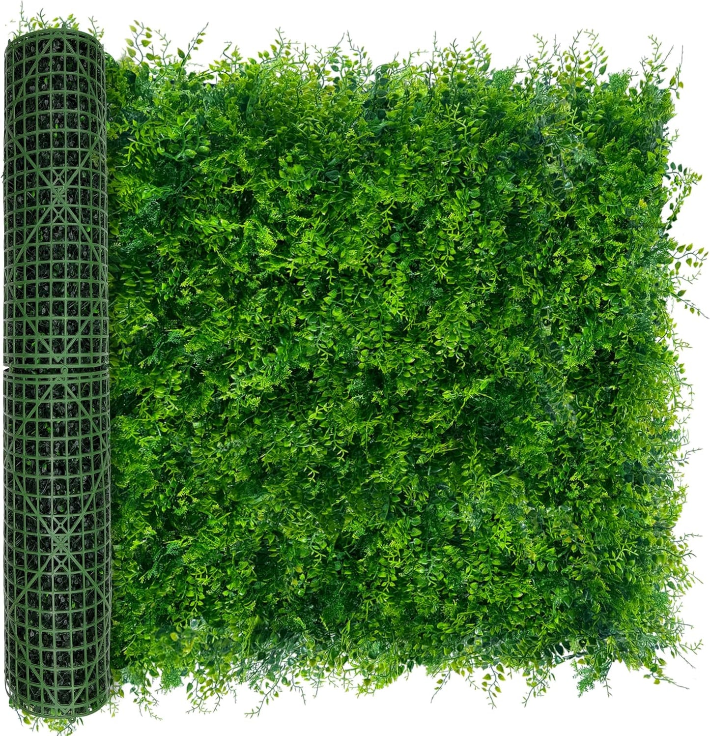 60"x128" (53.5 Sqft), Artificial Ivy Vine Privacy Fence Screen Roll | UV Resistant Green Leaves Faux, Garden Indoor Outdoor Home Decor, Artificial Hedge Vine Backdrop Fence Covering Privacy