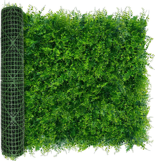 60"x128" (53.5 Sqft), Artificial Ivy Vine Privacy Fence Screen Roll | UV Resistant Green Leaves Faux, Garden Indoor Outdoor Home Decor, Artificial Hedge Vine Backdrop Fence Covering Privacy