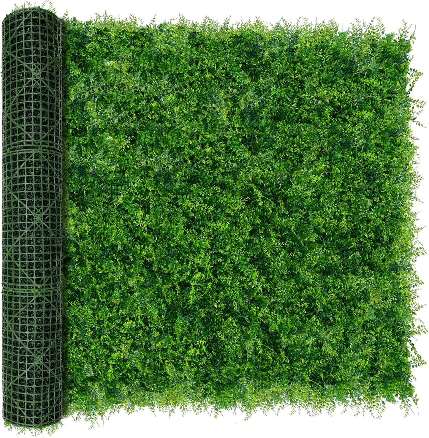 60"x128" (53.5 Sqft), Artificial Ivy Vine Privacy Fence Screen Roll | UV Resistant Green Leaves Faux, Garden Indoor Outdoor Home Decor, Artificial Hedge Vine Backdrop Fence Covering Privacy