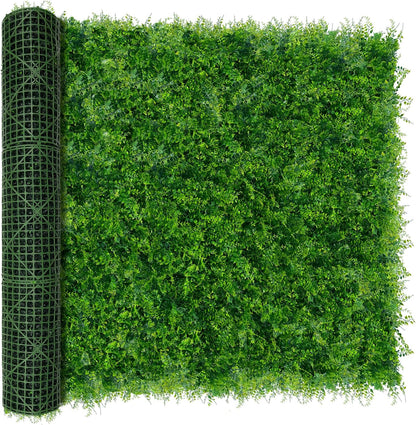 60"x128" (53.5 Sqft), Artificial Ivy Vine Privacy Fence Screen Roll | UV Resistant Green Leaves Faux, Garden Indoor Outdoor Home Decor, Artificial Hedge Vine Backdrop Fence Covering Privacy