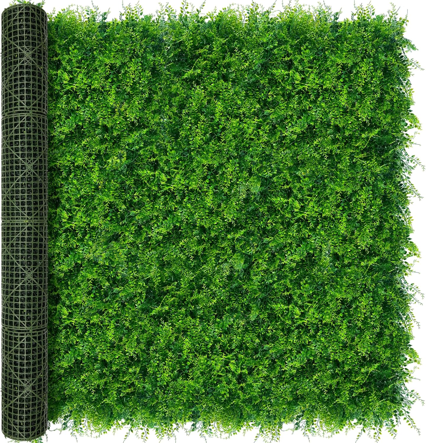 60"x128" (53.5 Sqft), Artificial Ivy Vine Privacy Fence Screen Roll | UV Resistant Green Leaves Faux, Garden Indoor Outdoor Home Decor, Artificial Hedge Vine Backdrop Fence Covering Privacy