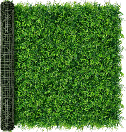 60"x128" (53.5 Sqft), Artificial Ivy Vine Privacy Fence Screen Roll | UV Resistant Green Leaves Faux, Garden Indoor Outdoor Home Decor, Artificial Hedge Vine Backdrop Fence Covering Privacy