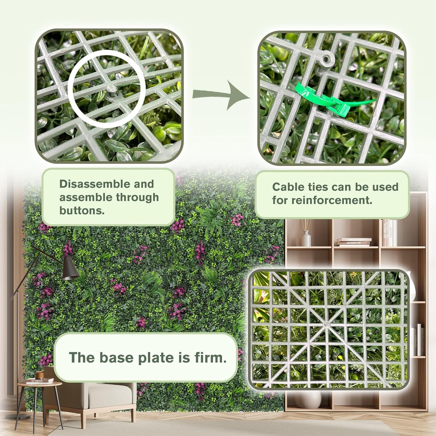 60"x128" (53.5 Sqft), Artificial Ivy Vine Privacy Fence Screen Roll | UV Resistant Green Leaves Faux, Garden Indoor Outdoor Home Decor, Artificial Hedge Vine Backdrop Fence Covering Privacy