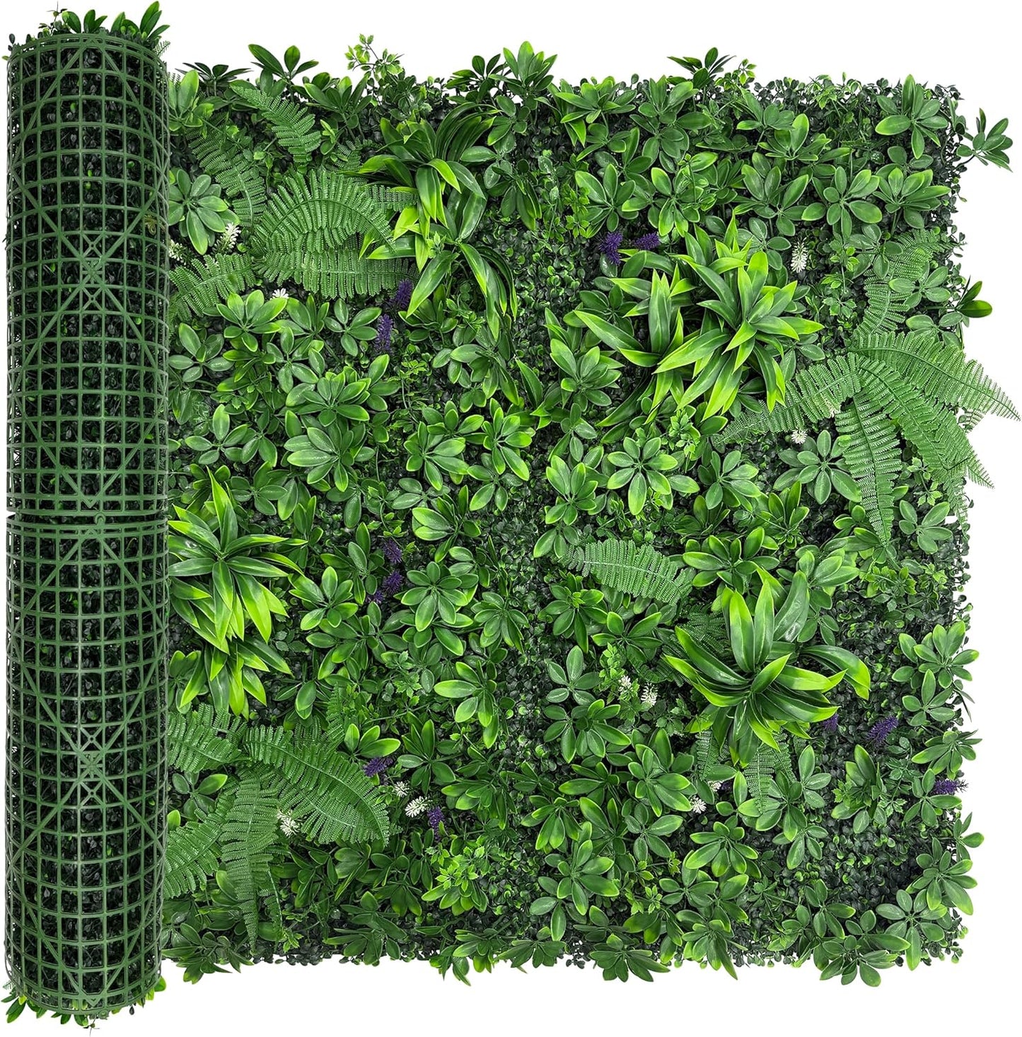 60"x128" (53.5 Sqft), Artificial Ivy Vine Privacy Fence Screen Roll | UV Resistant Green Leaves Faux, Garden Indoor Outdoor Home Decor, Artificial Hedge Vine Backdrop Fence Covering Privacy