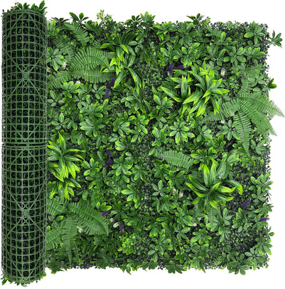 60"x128" (53.5 Sqft), Artificial Ivy Vine Privacy Fence Screen Roll | UV Resistant Green Leaves Faux, Garden Indoor Outdoor Home Decor, Artificial Hedge Vine Backdrop Fence Covering Privacy