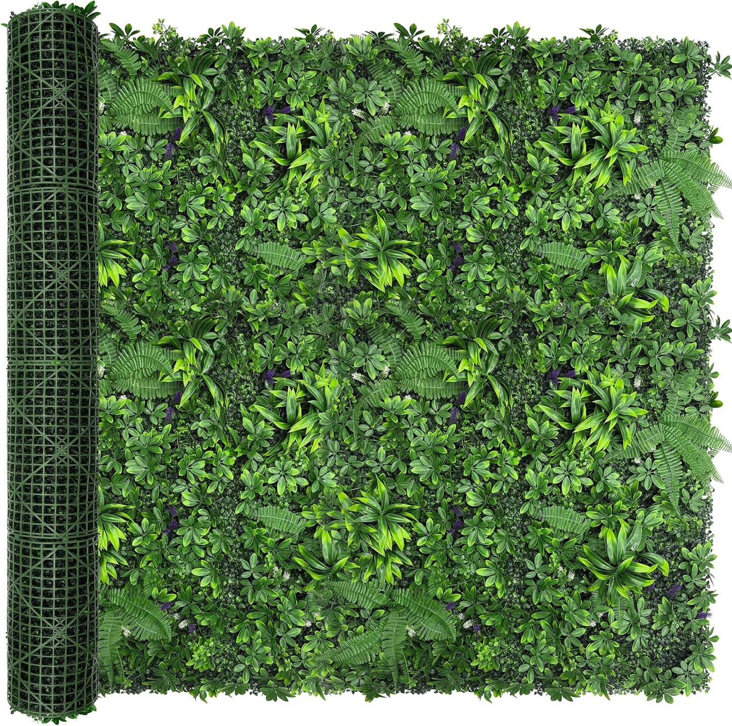 60"x128" (53.5 Sqft), Artificial Ivy Vine Privacy Fence Screen Roll | UV Resistant Green Leaves Faux, Garden Indoor Outdoor Home Decor, Artificial Hedge Vine Backdrop Fence Covering Privacy