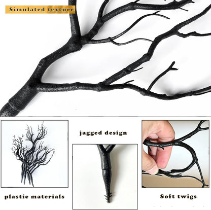 13.8 inches Artificial Coral Branches Fake Antler Branches Small Branches for Home Decoration Flower Arrangement Wedding Christmas Halloween Festival (White 10PCS