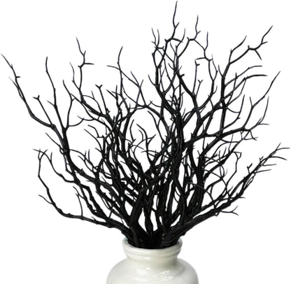 13.8 inches Artificial Coral Branches Fake Antler Branches Small Branches for Home Decoration Flower Arrangement Wedding Christmas Halloween Festival (White 10PCS