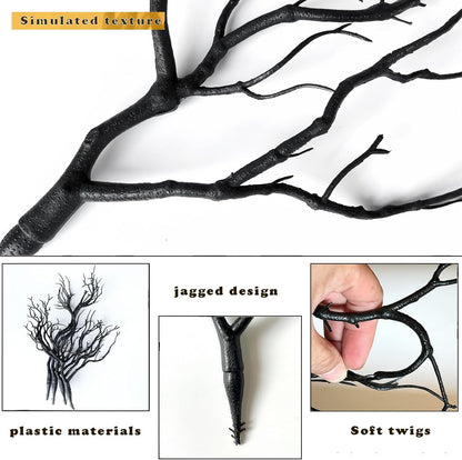 13.8 inches Artificial Coral Branches Fake Antler Branches Small Branches for Home Decoration Flower Arrangement Wedding Christmas Halloween Festival (White 10PCS