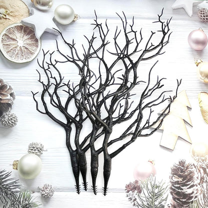 13.8 inches Artificial Coral Branches Fake Antler Branches Small Branches for Home Decoration Flower Arrangement Wedding Christmas Halloween Festival (White 10PCS