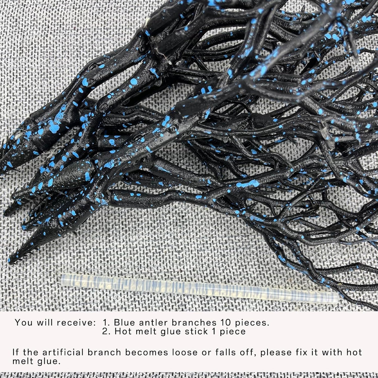 13.8 inches Artificial Coral Branches Fake Antler Branches Small Branches for Home Decoration Flower Arrangement Wedding Christmas Halloween Festival (White 10PCS
