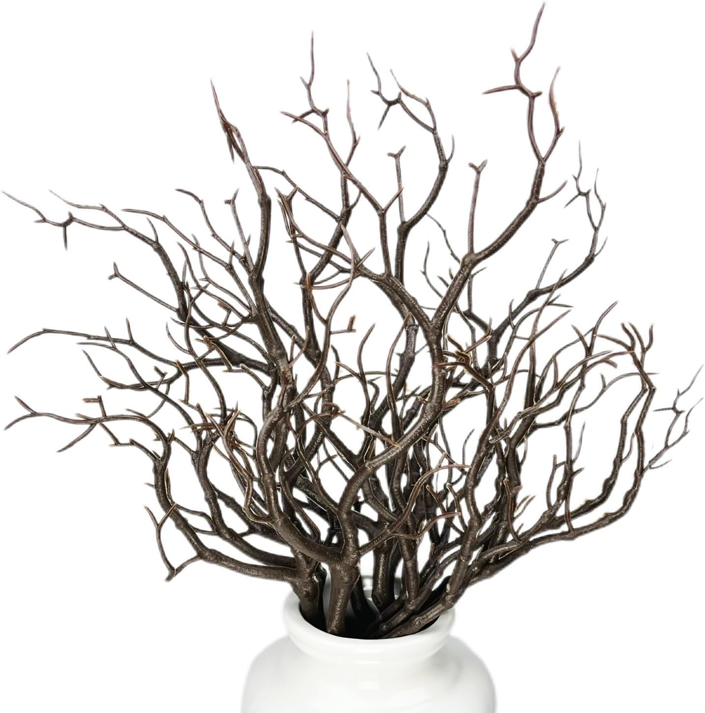 13.8 inches Artificial Coral Branches Fake Antler Branches Small Branches for Home Decoration Flower Arrangement Wedding Christmas Halloween Festival (White 10PCS