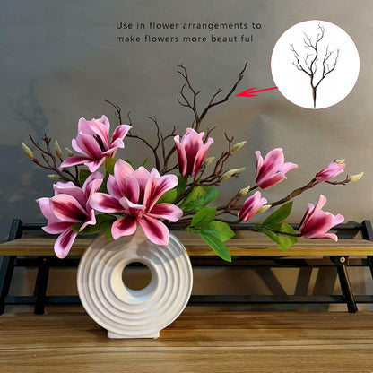 13.8 inches Artificial Coral Branches Fake Antler Branches Small Branches for Home Decoration Flower Arrangement Wedding Christmas Halloween Festival (White 10PCS