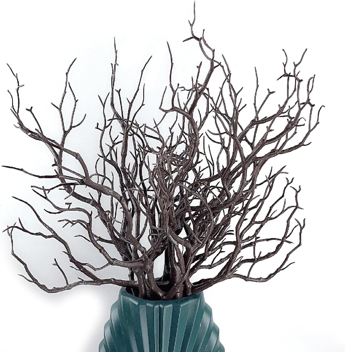 13.8 inches Artificial Coral Branches Fake Antler Branches Small Branches for Home Decoration Flower Arrangement Wedding Christmas Halloween Festival (White 10PCS