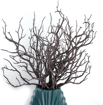 13.8 inches Artificial Coral Branches Fake Antler Branches Small Branches for Home Decoration Flower Arrangement Wedding Christmas Halloween Festival (White 10PCS