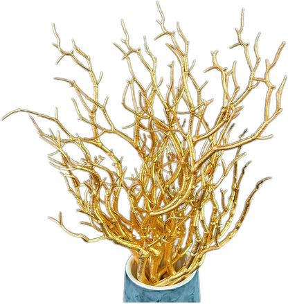 13.8 inches Artificial Coral Branches Fake Antler Branches Small Branches for Home Decoration Flower Arrangement Wedding Christmas Halloween Festival (White 10PCS