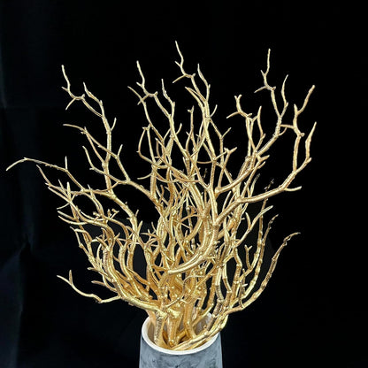13.8 inches Artificial Coral Branches Fake Antler Branches Small Branches for Home Decoration Flower Arrangement Wedding Christmas Halloween Festival (White 10PCS