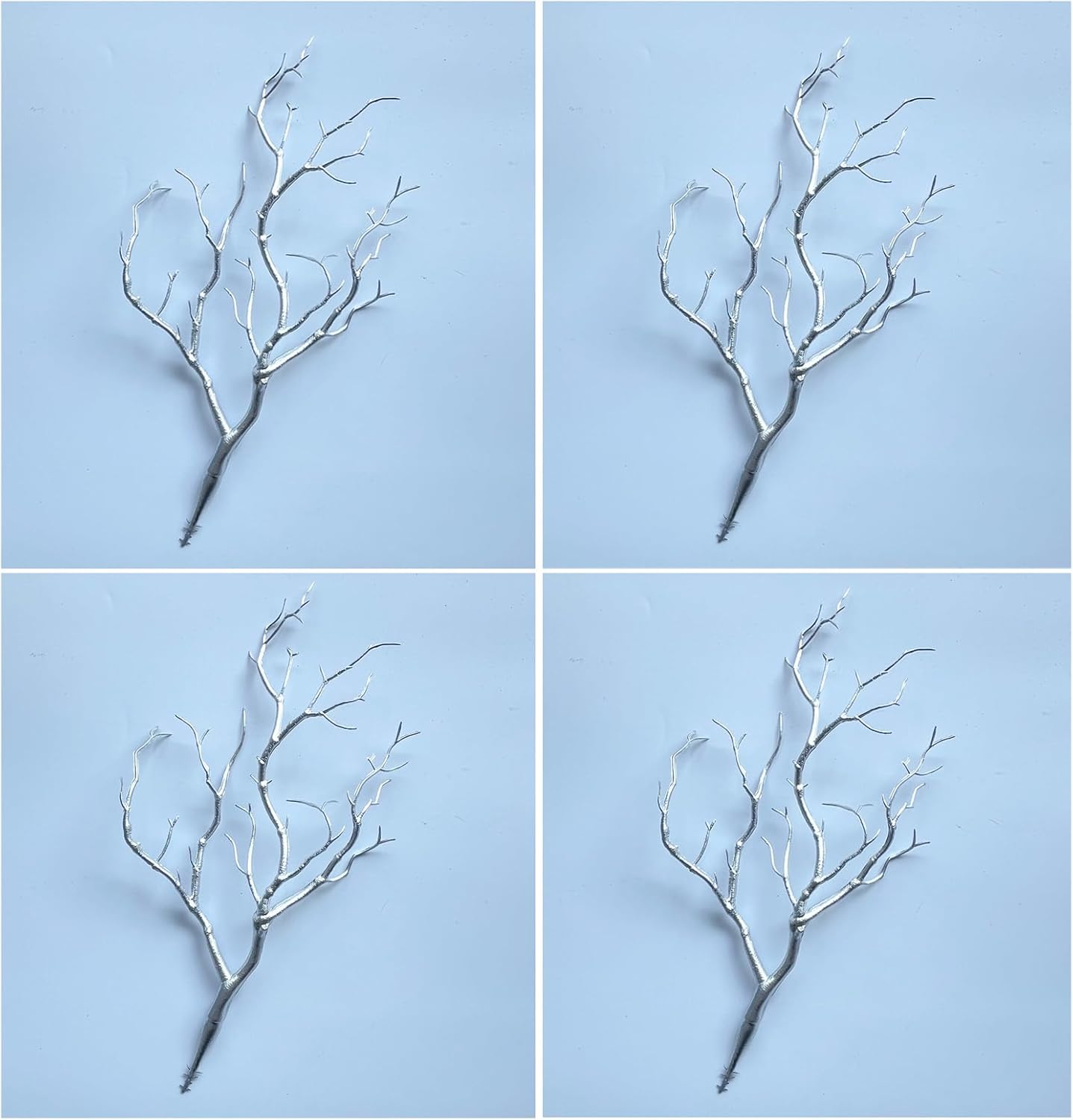 13.8 inches Artificial Coral Branches Fake Antler Branches Small Branches for Home Decoration Flower Arrangement Wedding Christmas Halloween Festival (White 10PCS