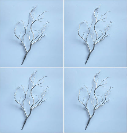 13.8 inches Artificial Coral Branches Fake Antler Branches Small Branches for Home Decoration Flower Arrangement Wedding Christmas Halloween Festival (White 10PCS