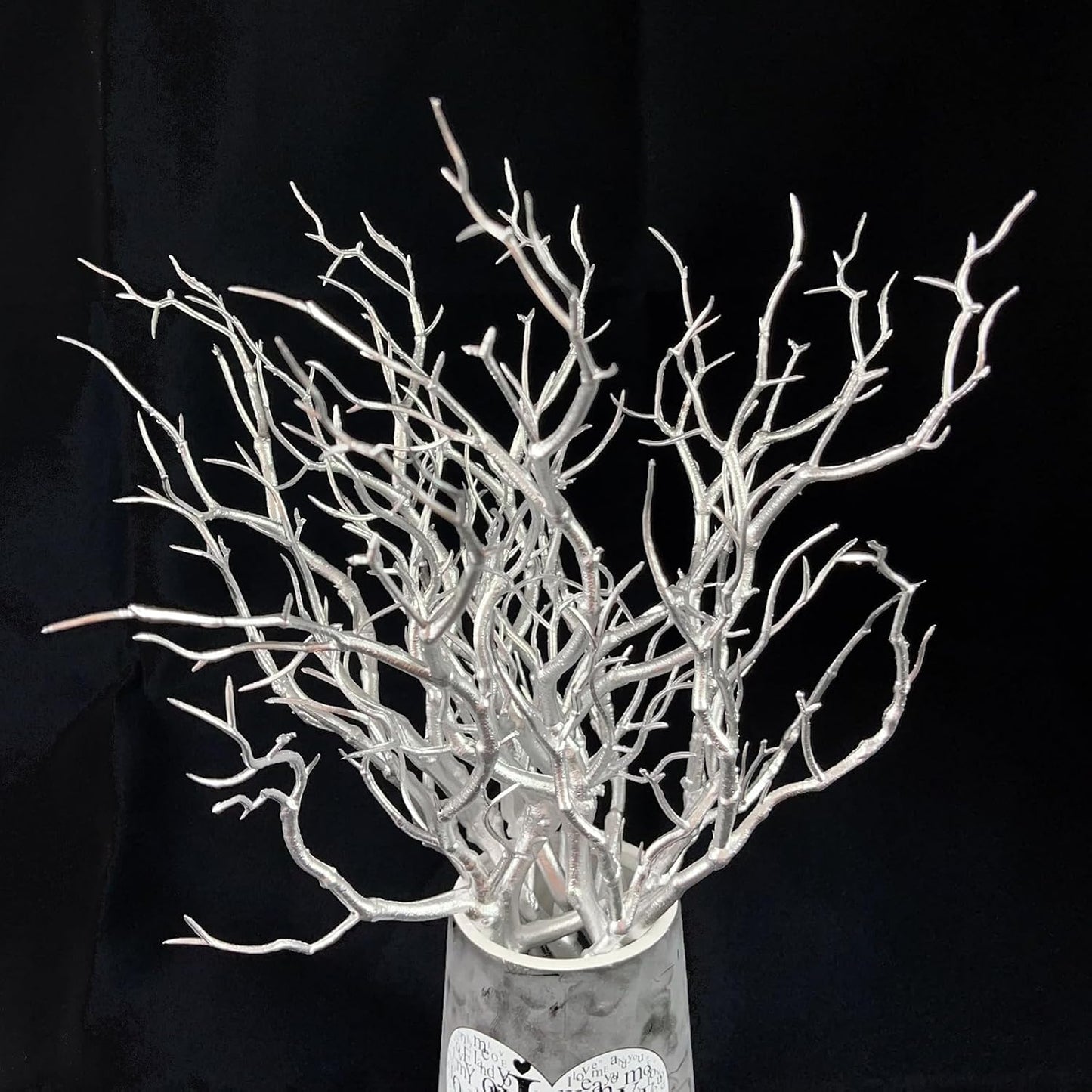 13.8 inches Artificial Coral Branches Fake Antler Branches Small Branches for Home Decoration Flower Arrangement Wedding Christmas Halloween Festival (White 10PCS