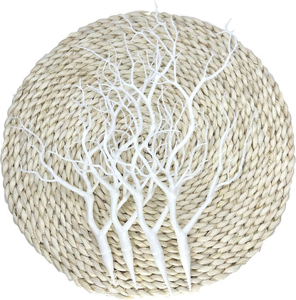 13.8 inches Artificial Coral Branches Fake Antler Branches Small Branches for Home Decoration Flower Arrangement Wedding Christmas Halloween Festival (White 10PCS