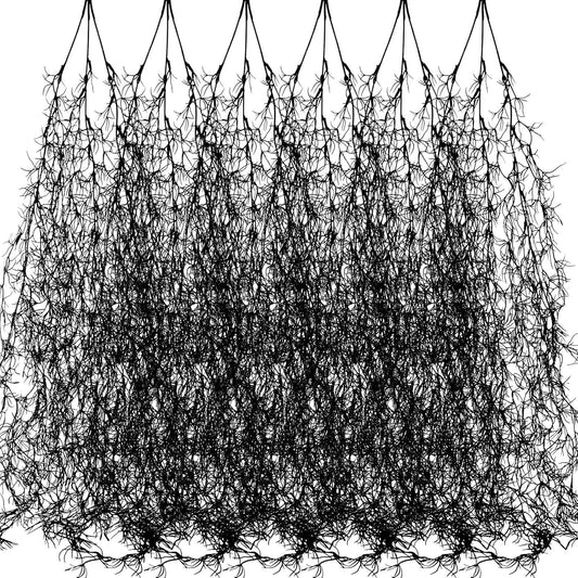 Spanish Moss 41'' Fake Hanging Succulents Faux Moss Artificial Succulent Plants Vines Hanging Plants Swamp Decoration Potted Artificial Garland(Dark Brown,6 Pack)