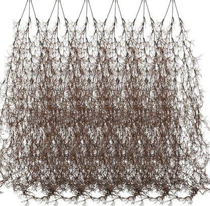Spanish Moss 41'' Fake Hanging Succulents Faux Moss Artificial Succulent Plants Vines Hanging Plants Swamp Decoration Potted Artificial Garland(Dark Brown,6 Pack)