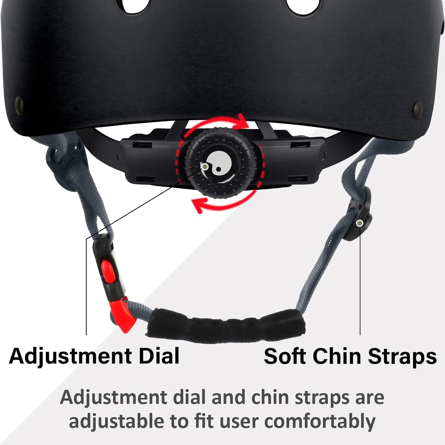 Skateboard Bike Helmet, 3 Sizes for Adult Youth & Kids | Lightweight, Adjustable, Certified Multi-Sport for Bicycle, Inline/Roller Skates, Kick Scooter
