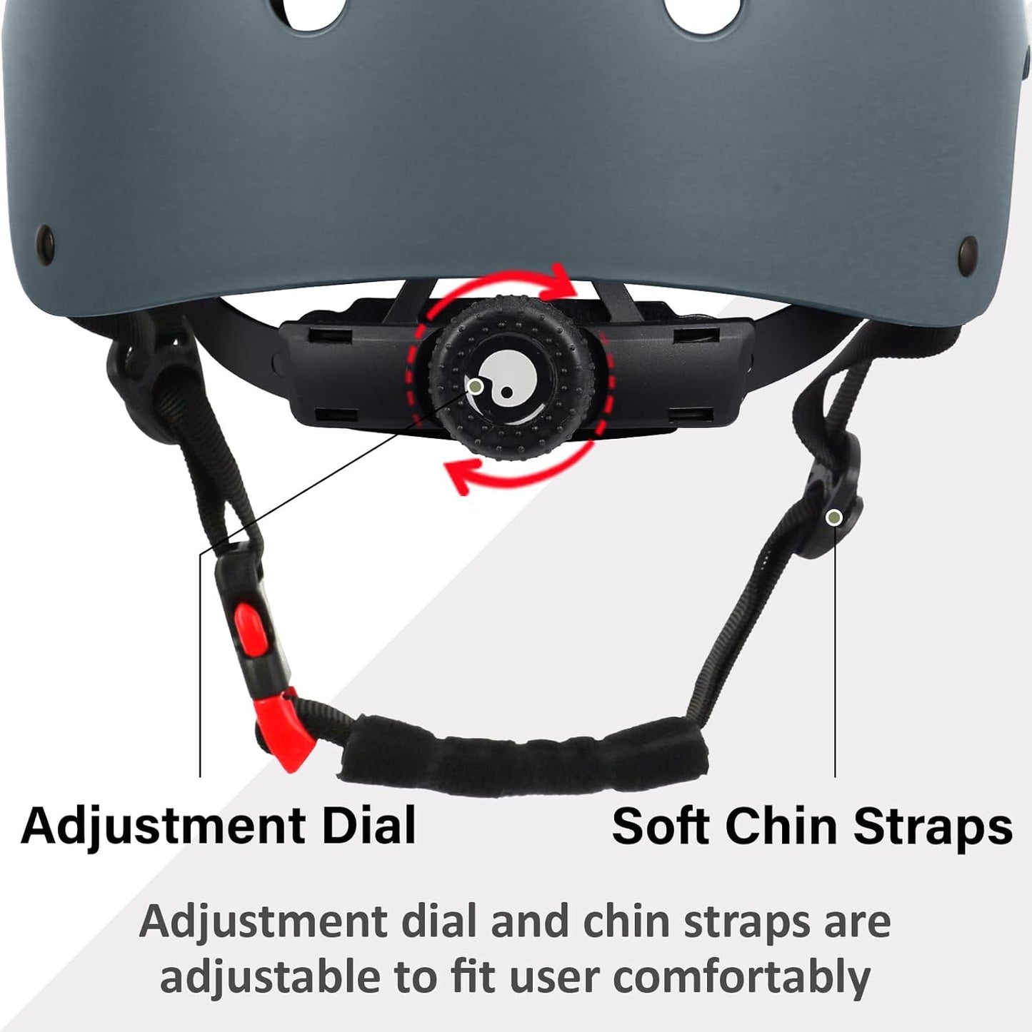 Skateboard Bike Helmet, 3 Sizes for Adult Youth & Kids | Lightweight, Adjustable, Certified Multi-Sport for Bicycle, Inline/Roller Skates, Kick Scooter