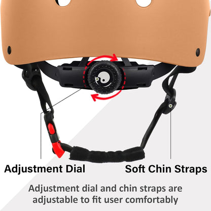 Skateboard Bike Helmet, 3 Sizes for Adult Youth & Kids | Lightweight, Adjustable, Certified Multi-Sport for Bicycle, Inline/Roller Skates, Kick Scooter