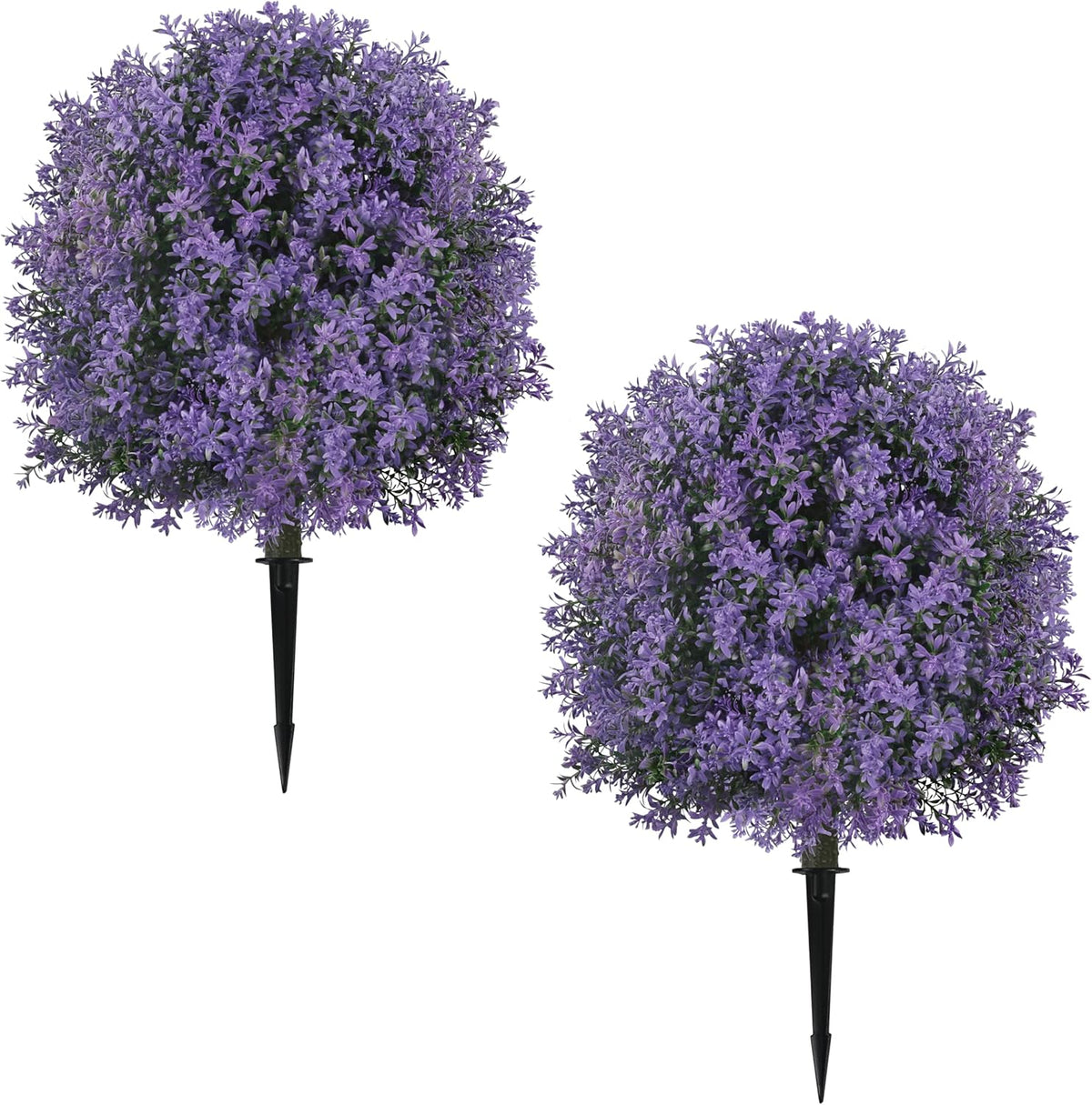 25.5" Set of 2 Artificial Lilac Flowers Tree Pink Lilac Bush