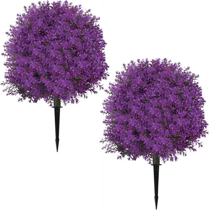 25.5" Set of 2 Artificial Lilac Flowers Tree Pink Lilac Bush