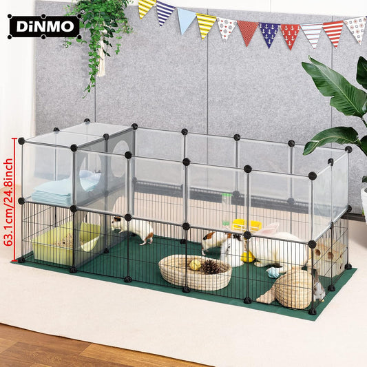 36 Panels Bunny Playpen, Oxford Mat & Game Holes, Expandable Fence
