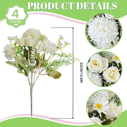 Artificial Peony Flowers, 2Pcs Light Pink Silk Fake Peonies Bouquet | Fake Peony Flowers, Floral Arrangements, Dining Table Centerpieces, Bridal Wedding Party Decor