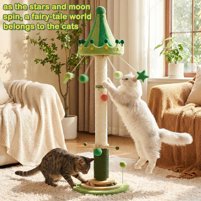 51'' Extra Tall Cat Scratching Post,Heavy Duty Thick Sisal for Indoor Adult