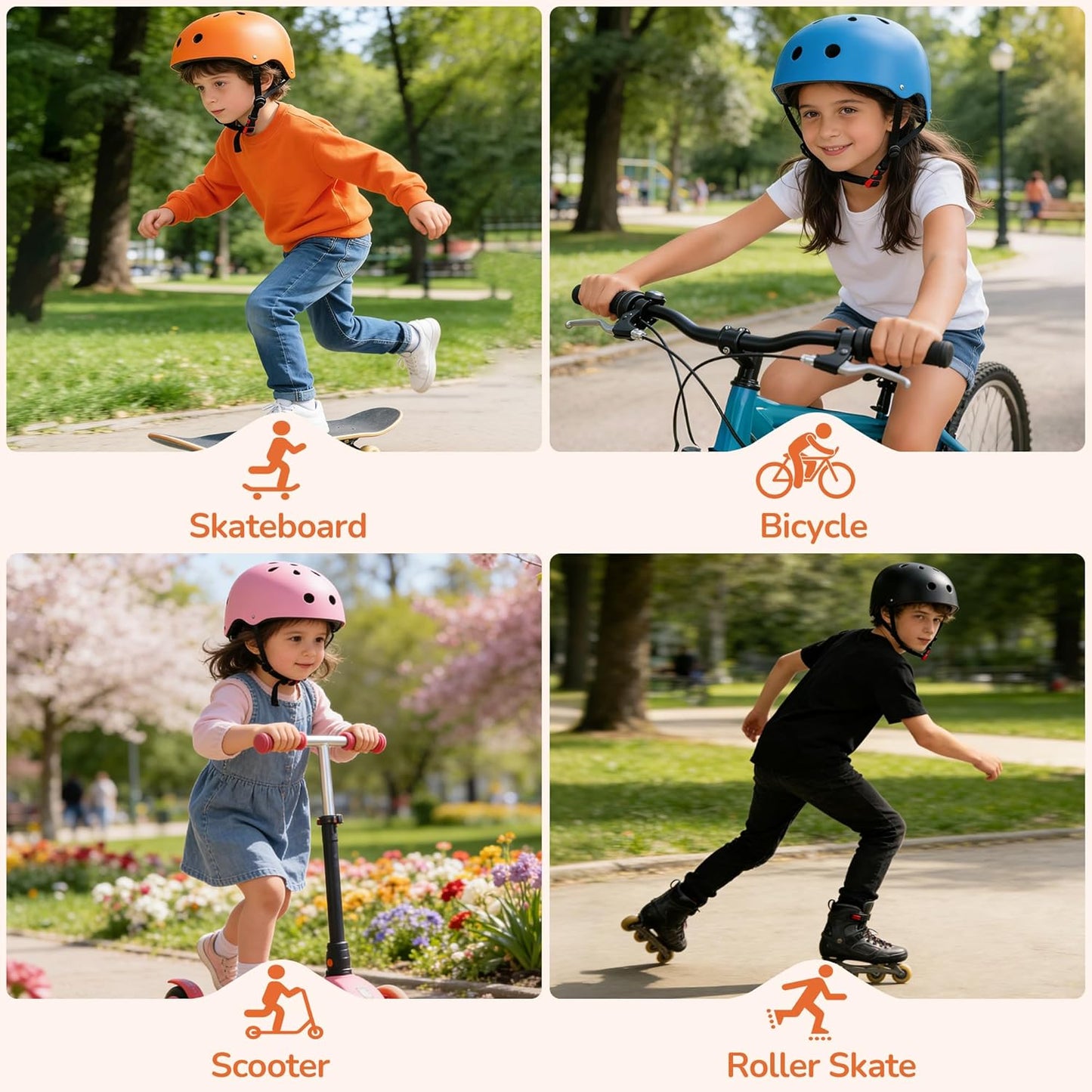 Kids Bike Helmet, Adjustable Toddler Helmet for Ages 3-5-8-14 | CPSC Certified, ABS+EPS, 11 Vents, Lightweight, Dial Fit for Boys Girls Youth, Multi-Sport Bicycle Scooter Skateboard Cycling