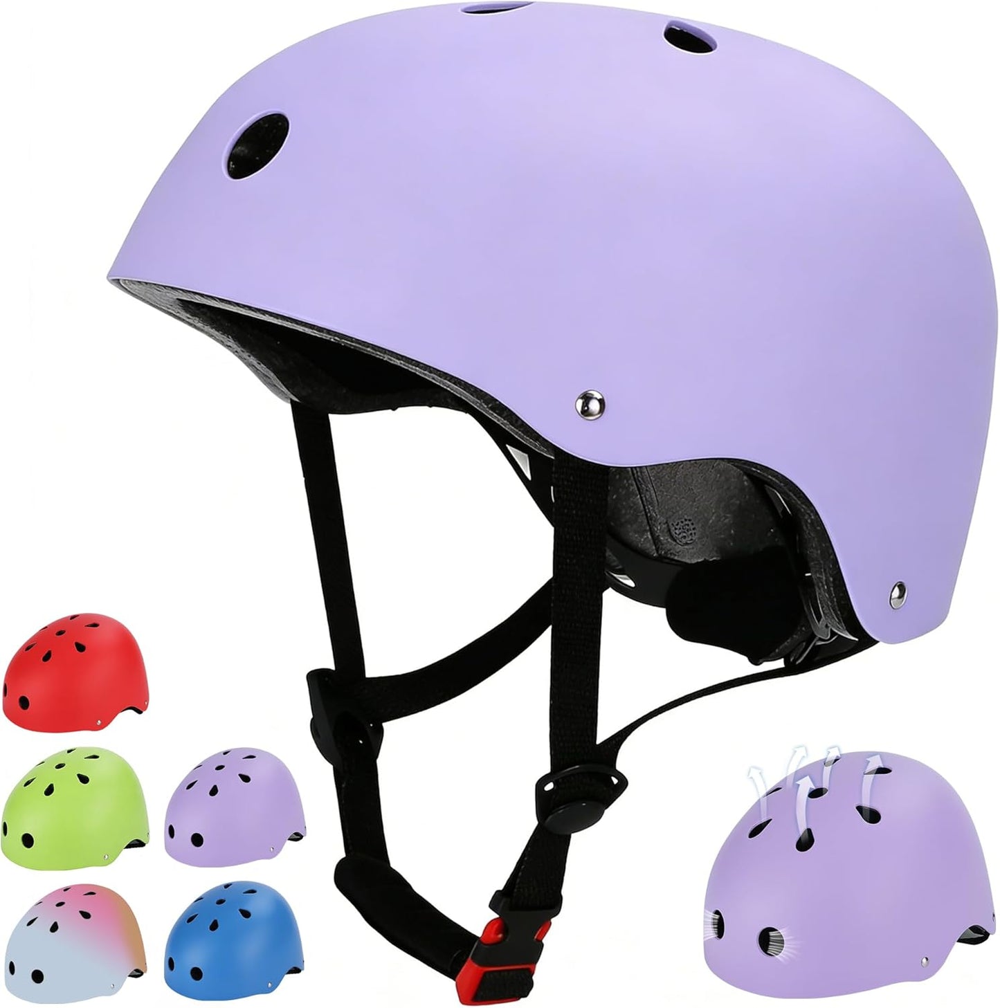 Kids Bike Helmet, Adjustable Toddler Helmet for Ages 3-5-8-14 | CPSC Certified, ABS+EPS, 11 Vents, Lightweight, Dial Fit for Boys Girls Youth, Multi-Sport Bicycle Scooter Skateboard Cycling