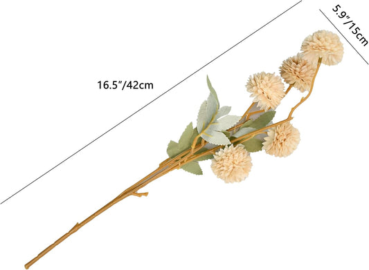12pcs Artificial Coral Chrysanthemum | 11.8 inch Artificial Mums Flowers for Home Table Centerpiece Summer Decor Silk Flowers for Porch Patio and Wedding - Colors A